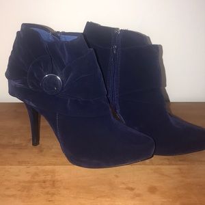 CHARLOTTE RUSSE NAVY blue boots